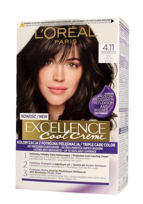 Matu krāsa L’Oréal Paris Excellence Cool Creme, ultra ash brown krās., 4.11