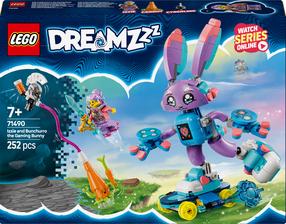 Konstruktors LEGO® DREAMZzz Izzie un spēļu zaķis Bunchurro 71490, 252 gab.