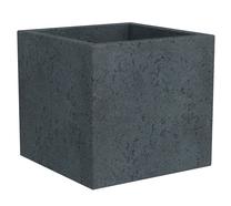 Gėlių vazonas Scheurich Stony Black 240/30, plastikinis, Ø 28.5 cm, juoda sp.