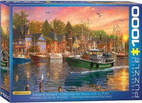 Пазл Eurographics Harbor Sunset 6000-0969, 67.6 см x 48.9 см, 1000 шт., многоцветный