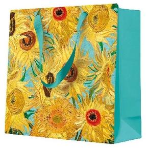 Dāvanu maisiņš Paw Decor Collection Van Gogh's Golden Blooms, 6 cm x 17 cm x 17 cm, dzeltena krās.