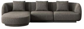 Kampinė sofa Cosmopolitan Design Tulum Eden 18, šviesiai pilka sp., kairinė, 156 x 255 cm x 70 cm