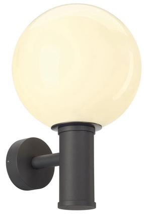 Āra sienas lampa SLV Gloo Pure, 23W, E27, IP44, antracīta krās., 20 cm x 33.5 cm