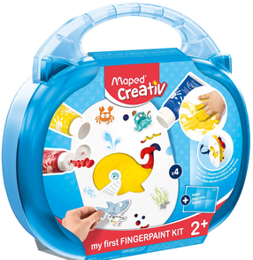 Набор для рисования, краска для рисования пальцами Maped Creativ Creativ, синий цв./красный цв./желтый цв.
