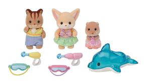 Набор фигурок Sylvanian Families Pool Party Trio 5749, 3 шт., многоцветный