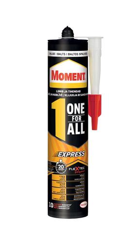 Klijai montažiniai Moment One For All Express, 0.39 kg, balta sp.