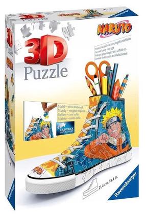 3D пазл Ravensburger Sneaker Naruto 11543, 21.4 см, 112 шт., синий цв./желтый цв.