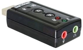 Звуковая карта Delock 61645, черный цв.