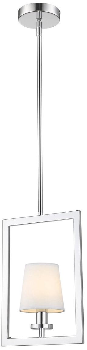 Valgusti rippuv CosmoLight London P01007CH-WH, E14, 1 x 40 W, valge v. / hõbe v.