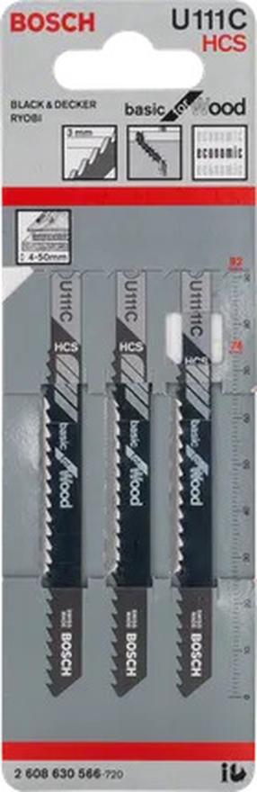Saetera komplekt Bosch U 111 C, 9.2 cm, 3 tk