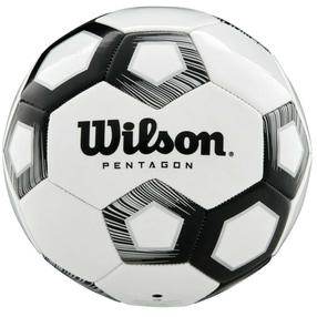 Futbolo kamuolys Wilson Pentagon WTE8527XB, 3 dydis, balta sp./juoda sp.