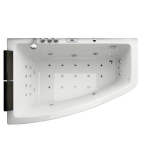 Ванна, массажная Bellagio Luxury Solid Bolle, 180 см x 120 см x 75 см, левосторонняя, белый цв.