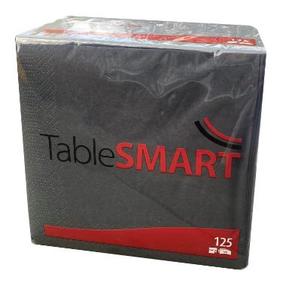 Popierinės servetėlės TableSmart, 33 cm x 33 cm, juoda sp., 125 vnt.