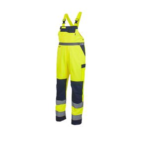 Töö poolkombinesoon Sara Workwear Drogowiec 11320-27, sinine v./kollane v./hall v., XL suurus
