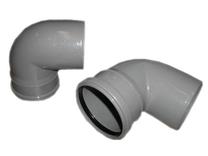 Alkūnė vidaus kanalizacijai Wavin Optima, 110 mm, 87 °