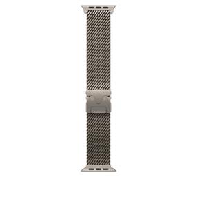 Pulksteņa siksniņa Apple Titanium Milanese Loop, 49 mm Small, natural krās.