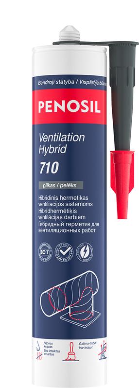Герметик Penosil Ventiliation Hybrid 710, 0.28 л, серый цв.