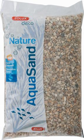 Grunts Zolux AquaSand Nature 346435, 5 kg, brūna krās./dzeltena krās.