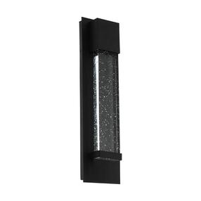 Āra sienas lampa Eglo Villagrazia, 3.3W, LED, IP44, melna krās., 12 cm x 30 cm