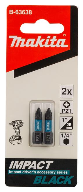 Atsuktuvų antgalių komplektas Makita B-63638, PZ1, 25 mm, 1/4"