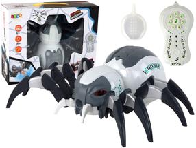 Rotaļu dzīvnieks zirneklis Lean Toys, 29 cm, balta krās./melna krās.