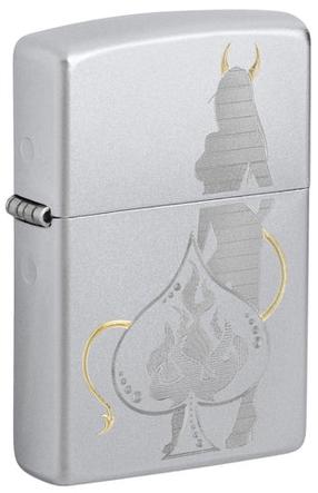 Tulemasin Zippo Devilish Ace 48658, hõbe v.