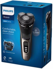 Barzdaskutė Philips 3000 S3242/12, li-ion, juoda sp.