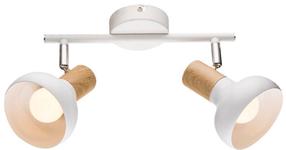 Lampa griesti Candellux Puerto, E14, 2 x 40 W, brūna krās./balta krās. / balta krās., 10 x 10 cm