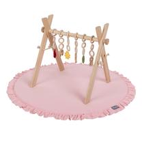 Aktyvumo kilimėlis KiddyMoon Baby Gym, ⌀ 90 cm, rožinė sp.