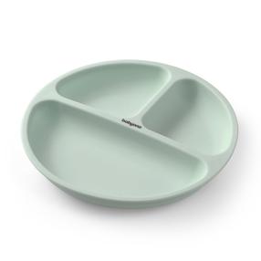Lėkštutė BabyOno Be Active 1482/03, 6+ mėn., 19.5 cm, silikonas, mėtinė (mint) sp.