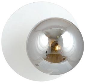 Lampa sienas Emibig Oslo K1 1188/K1, E14, 1 x 10 W, balta krās./grafīta krās. / balta krās.