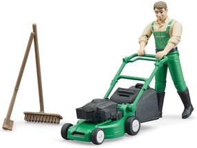 Комплект Bruder Gardener With Lawn Mower 62103, многоцветный