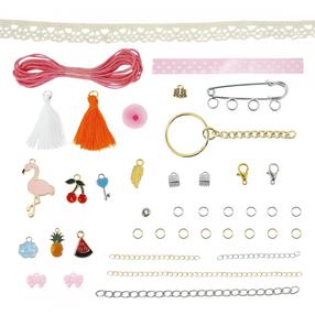Набор для творчества Buki France Kawaii Jewellery, белый цв./желтый цв./oранжевый цв.