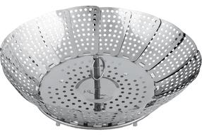 Tvaikoņa grozs Lamart Foldable Steamer LT7049, 23 cm, sudraba krās.