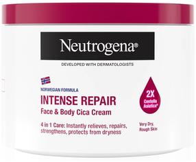 Ķermeņa krēms, sejas un ķermeņa kopšanai Neutrogena Intense Repair Cica, 400 ml