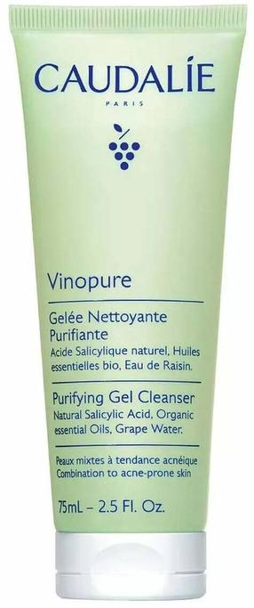 Очищающий гель для лица Caudalie Vinopure, 75 мл
