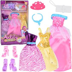 Riiete komplekt nukule Anlily Princess, mitmevärviline