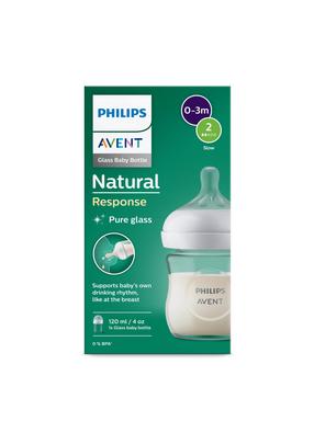 Бутылочка Philips Avent Natural Response Pure Glass, 125 мл, 0 мес.