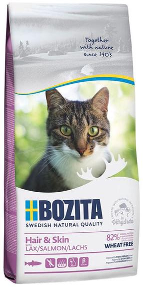 Kuiv kassitoit Bozita Hair & Skin Salmon, kalaliha, 2 kg
