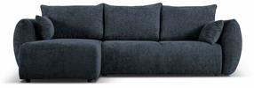 Kampinė sofa - lova Cosmopolitan Design Matera, tamsiai mėlyna (navy) sp., kairinė, 173 x 253 cm x 86 cm