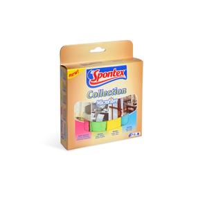 Тряпочка, универсальная Spontex, многоцветный, микрофибра, 4 шт.