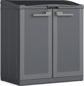 Система сортировки мусора Keter Moby Compact System, 110 л л, серый цв./графитовый цв.