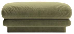 Pufas Micadoni Home Torino Velvet, šviesiai žalia sp., 80 cm x 80 cm x 41 cm