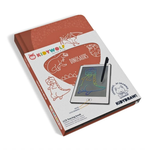 Piešimo lenta su LCD ekranu Kidy Draw Dinosaurs, oranžinė