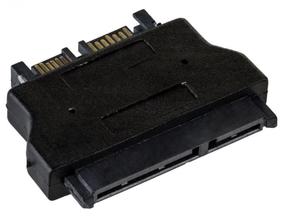 Адаптер Akyga SATA - SATA Slimline SATA female, Slim SATA male, черный цв.