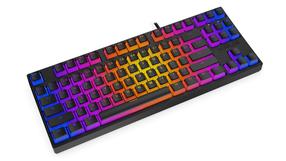 Laidinė žaidimų klaviatūra Krux Atax Pro Atax PRO RGB Pudding Outemu Black, EN, juoda sp.