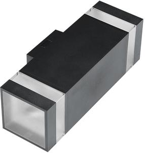 Sieninis lauko šviestuvas AZzardo Jason 2, 18W, LED, IP65, balta sp./juoda sp., 10 cm x 24 cm