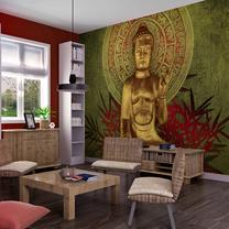 Fototapetas Artgeist Golden Buddha LFTNT0502, 154 cm x 154 cm