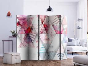 Širma Artgeist Triangular World II, įvairių spalvų, 225 cm x 172 cm