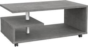 Kavos staliukas Forte Bailey, pilka sp., 105 cm x 60 cm x 45 cm